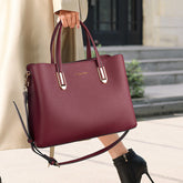 Sacs à main Sac à bandoulière de grande capacité Sac à main élégant en cuir souple pour mère Sac à bandoulière de bureau